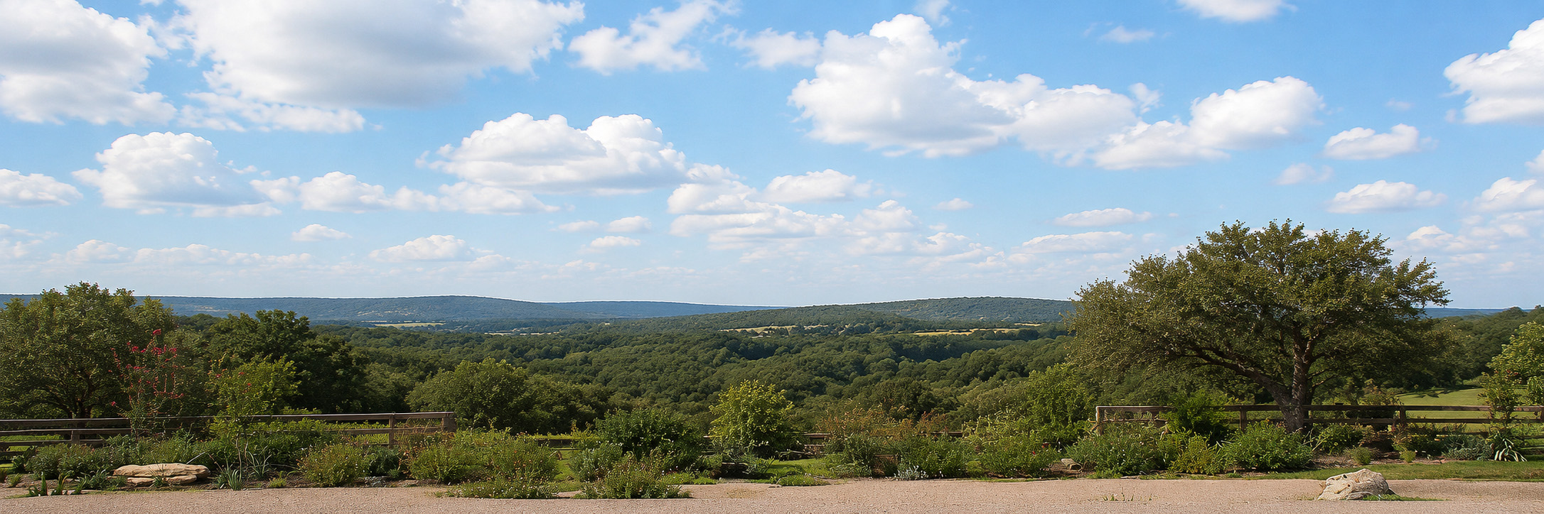 Raw Hill Country land before development by SDB+D, prior to infrastructure and construction